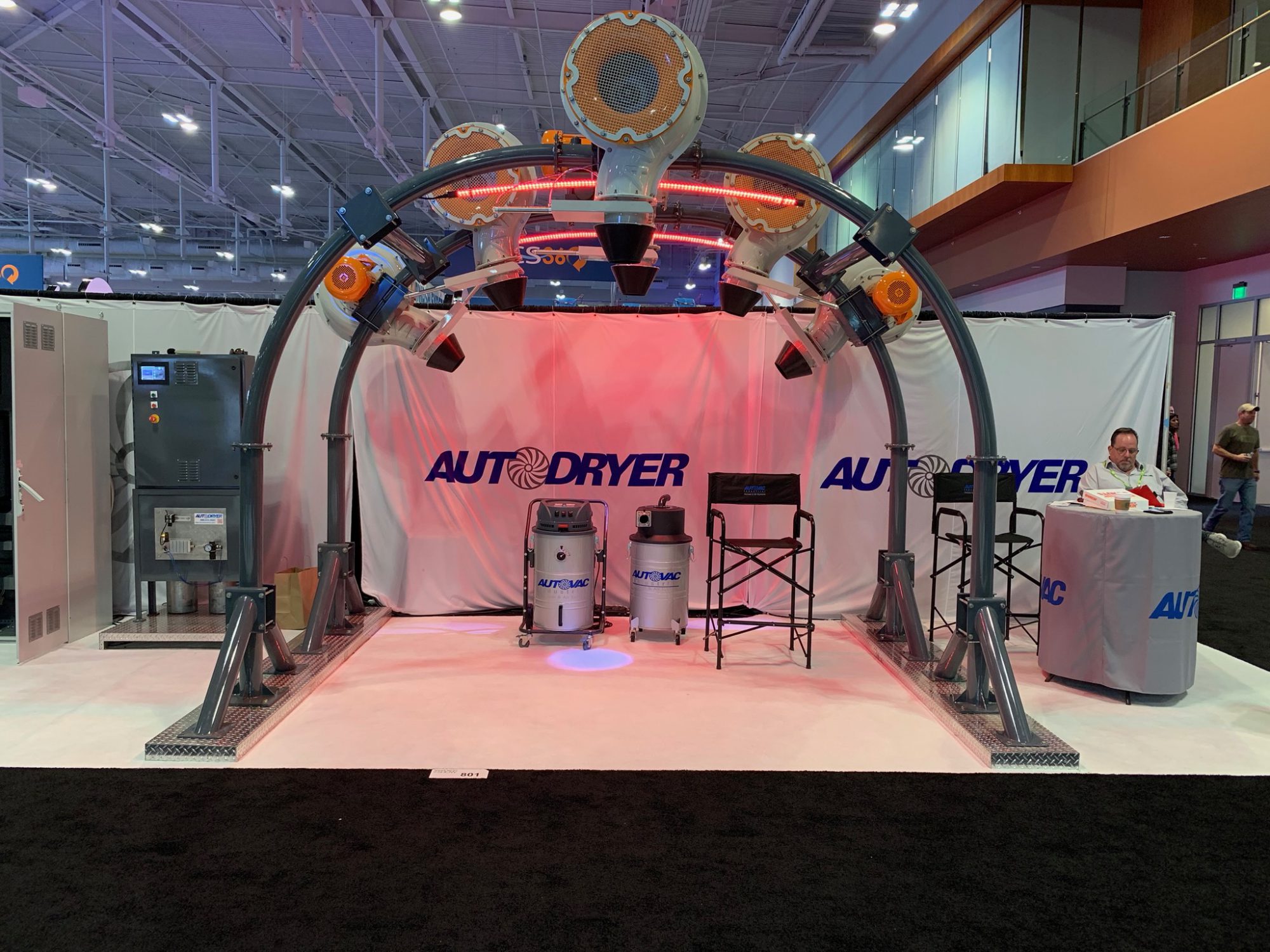 auto dryer arch with lights